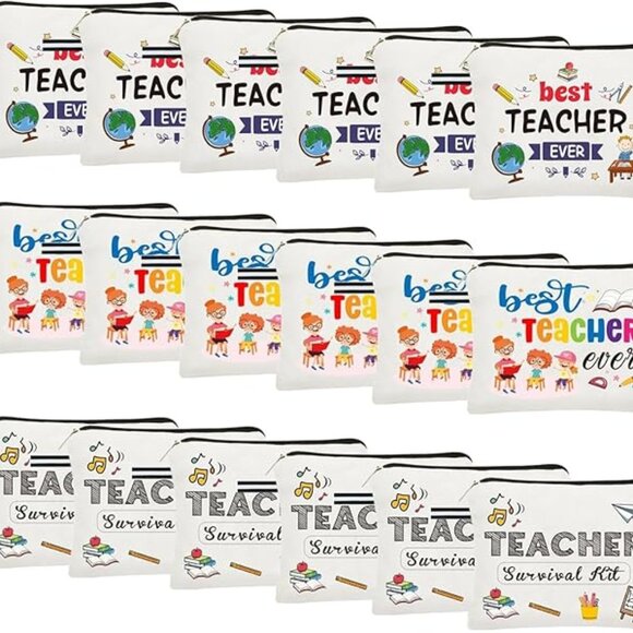 NWT Teacher Appreciation Canvas Pouch - Picture 1 of 5